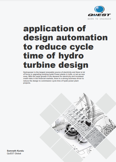 Design automation to reduce cycle time of hydro turbine design