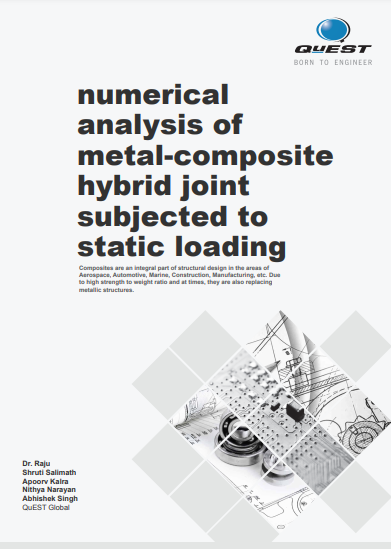 Numerical analysis of meta-composite hybrid joint under static loading