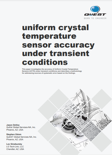 Uniform crystal temperature sensor accuracy under transient conditions