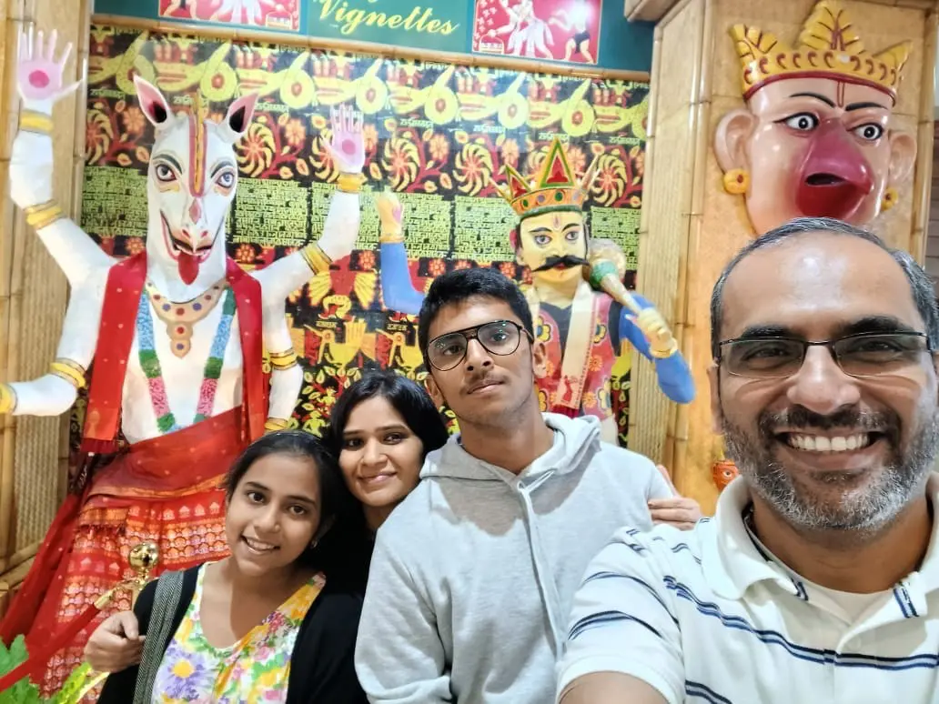 Ashok Kudva with family - journey back to Quest Global